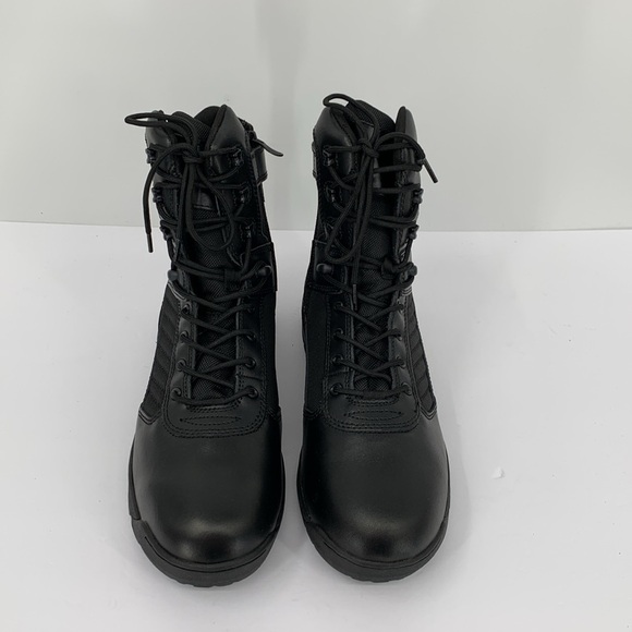 Bates military tactical boots combat black side zipper work E03180 men new 12 - Picture 3 of 9